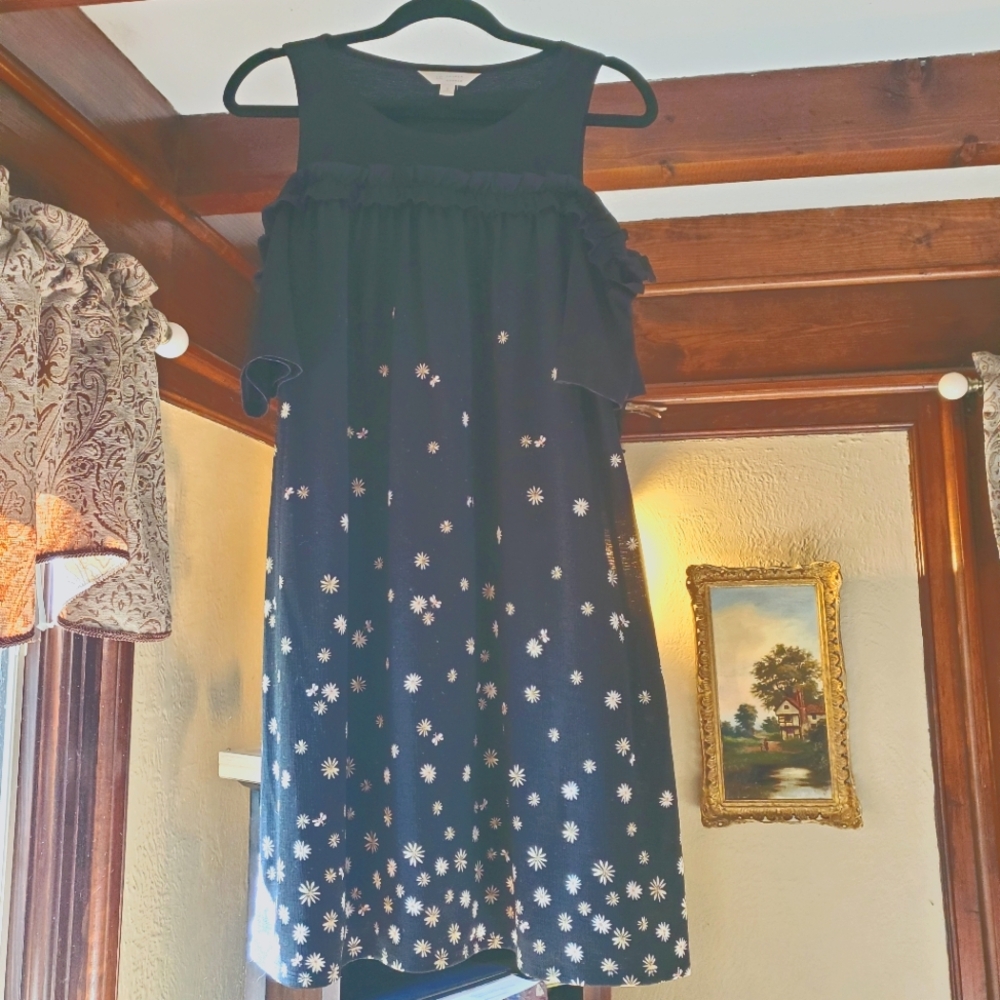 Lauren Conrad Droop Shoulder Summer Dress
